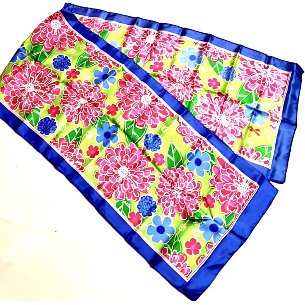 Lilly Pulitzer Breast Cancer Awareness Silk Scarf